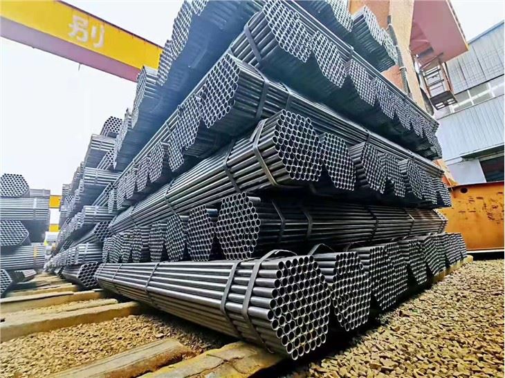 सीधे ERW वेल्डेड ब्लैक स्टील राउंड पाइप